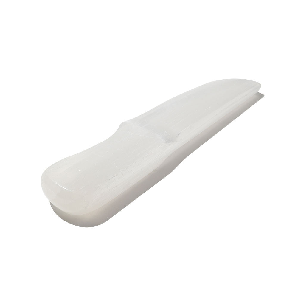 Selenite Crystal Knife Carving 5.5 Inch Healing Figurine
