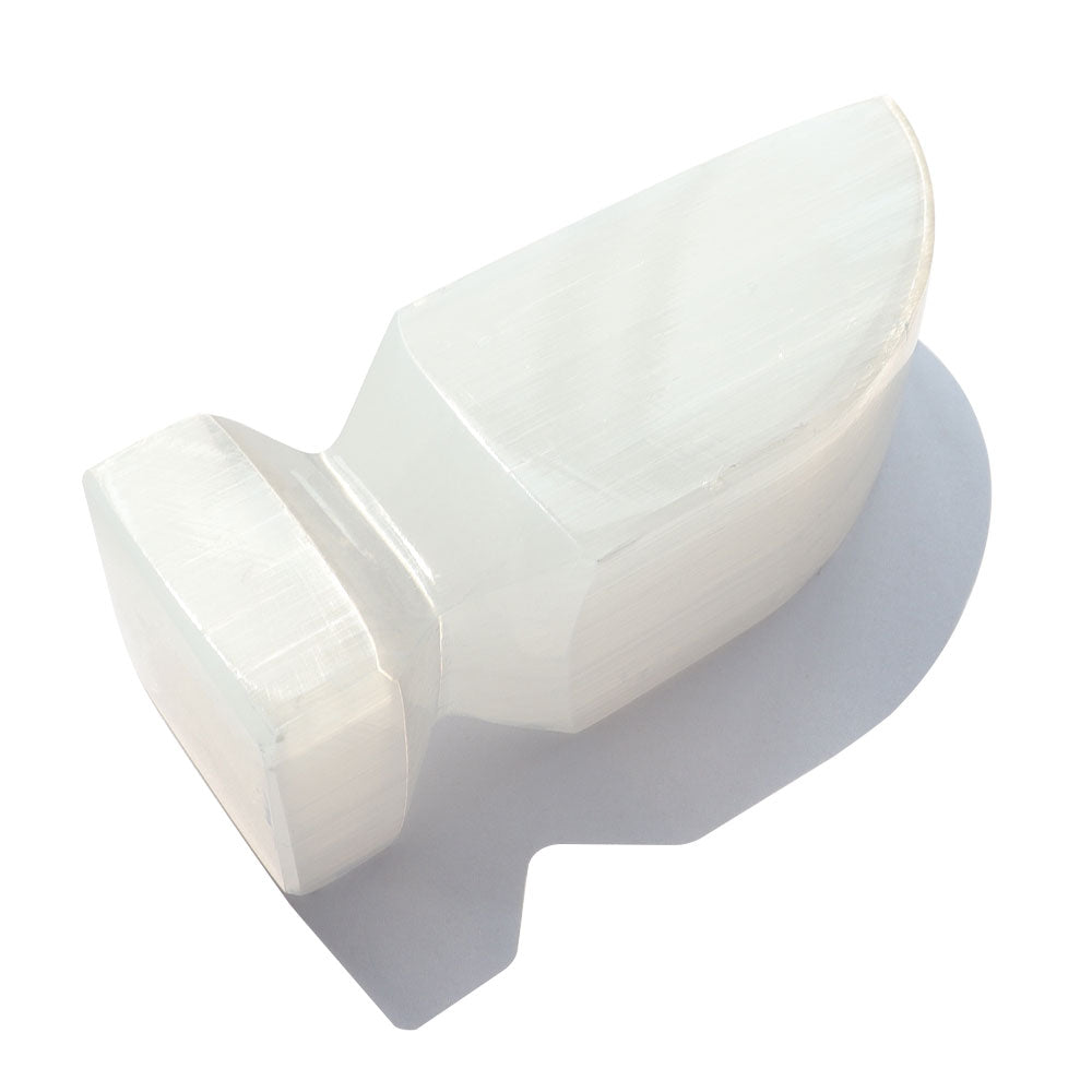 Selenite Obelisk Crystal Point 1.5in for Meditation