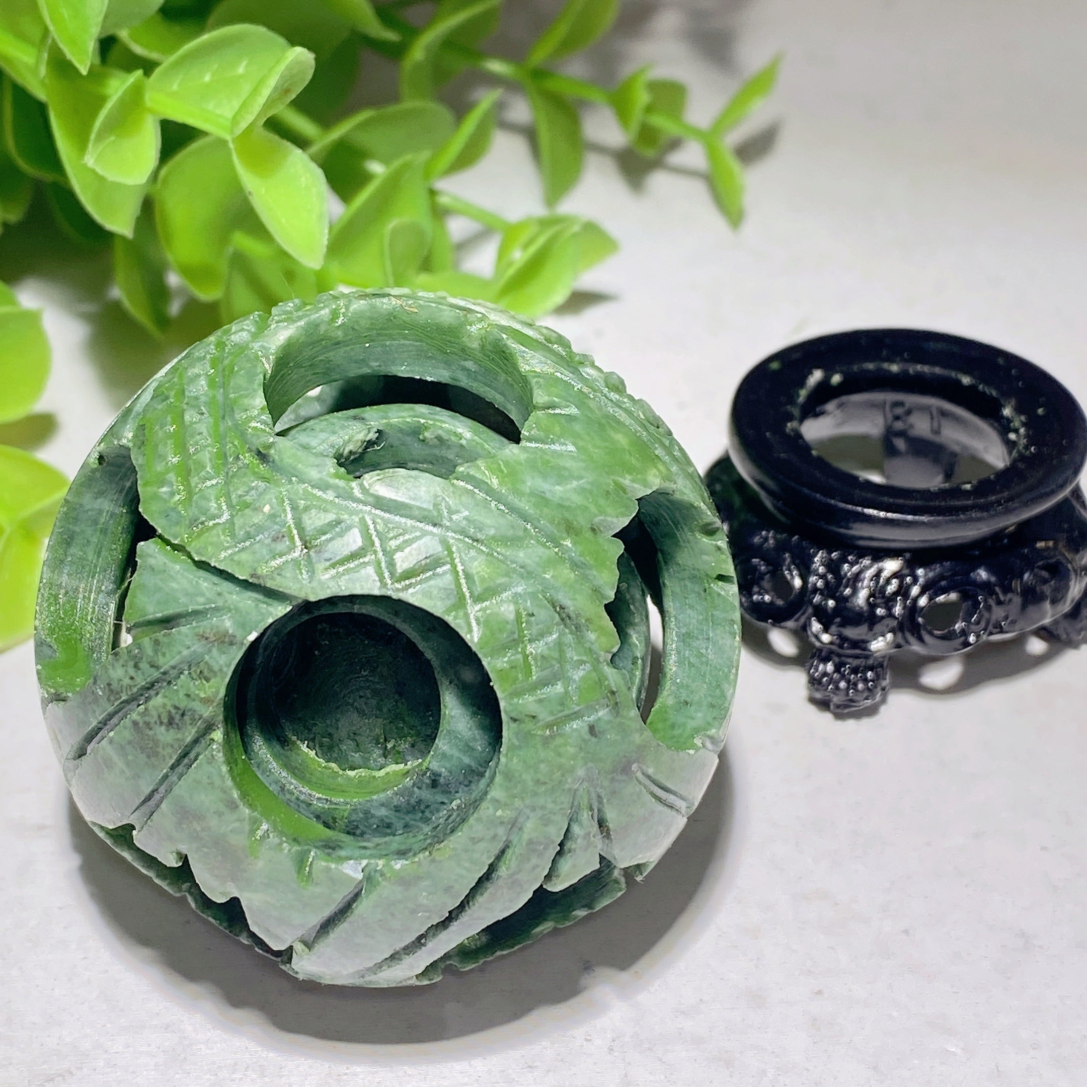 Serpentine Dragon Sphere 50-150mm Polished Healing Orb