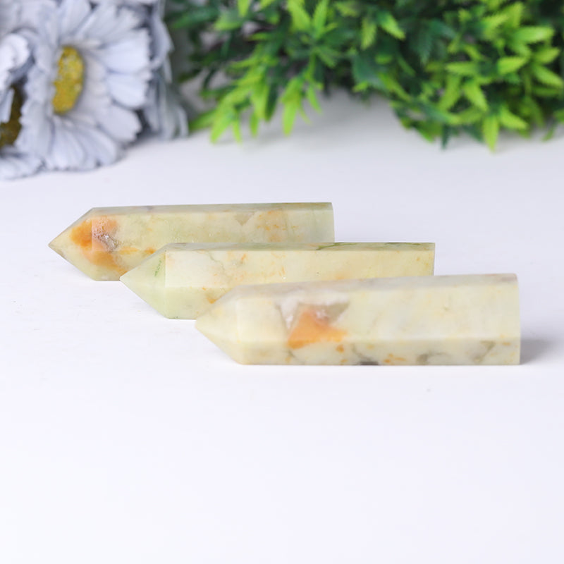Serpentine Jade Crystal Tower 2.4-4.5 inch Energy Point