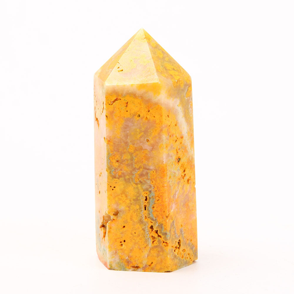 Set of 2 Bumble Bee Jasper Crystal Points 2.5 Inch
