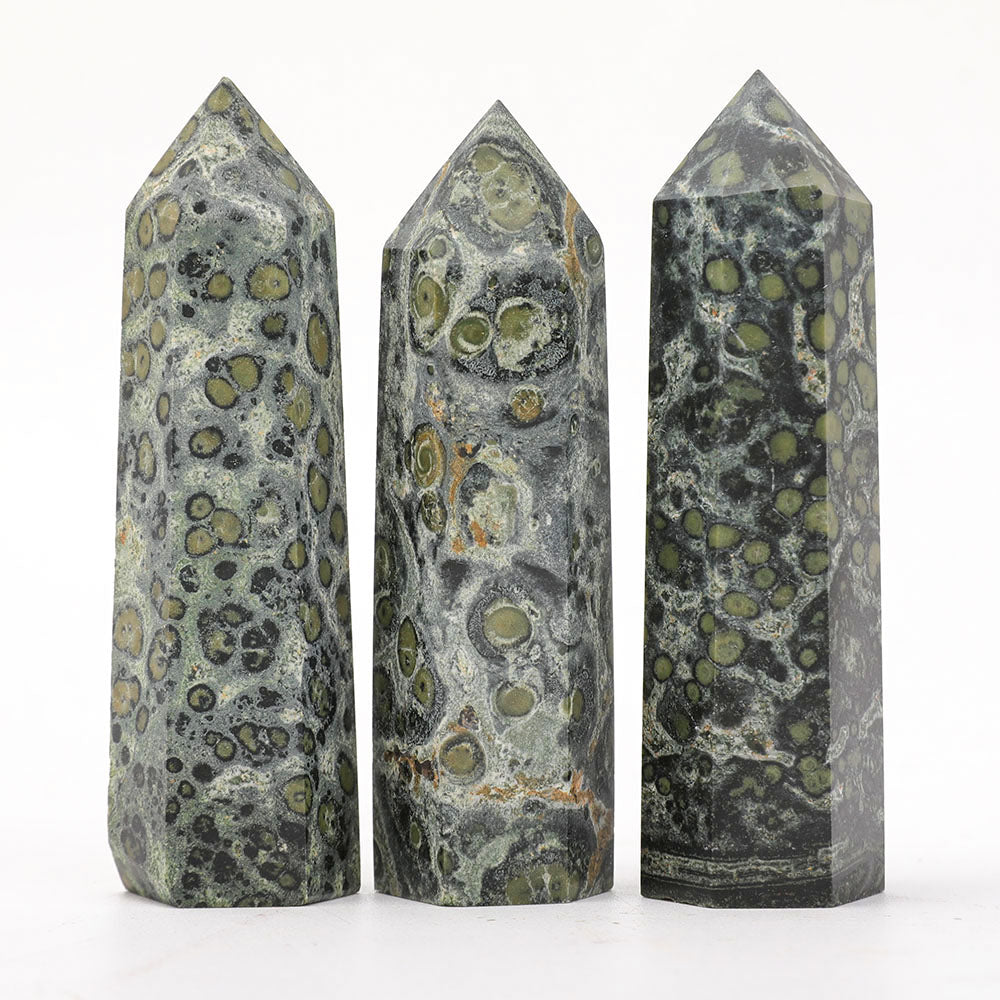 Set of 3 Polished Kambaba Crystal Points 3-3.5 inch Healing