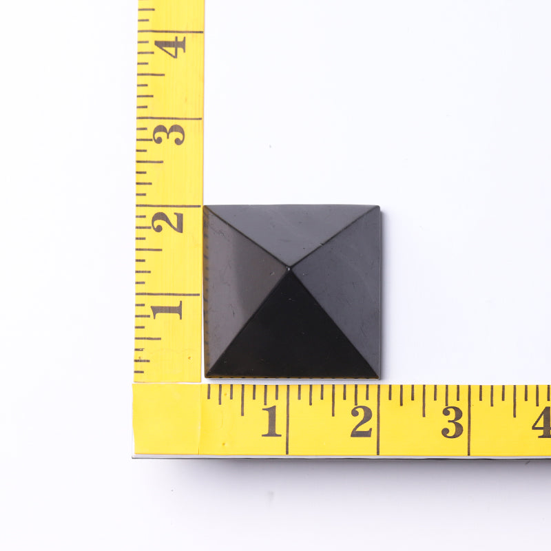 Shungite Crystal Pyramid Carvings 1.5-2 inch Healing Tool
