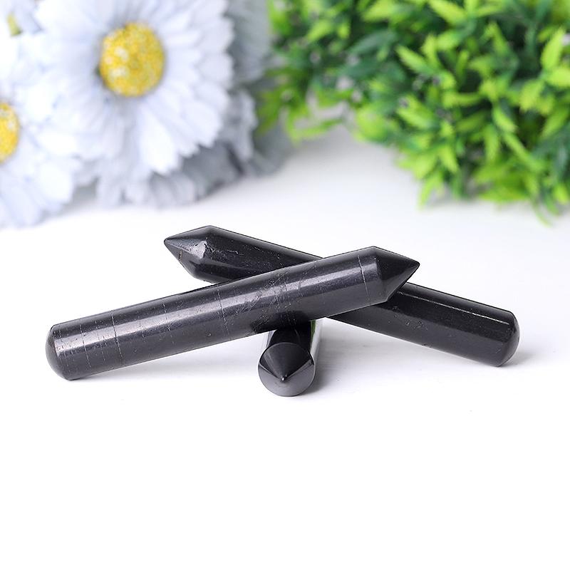 Baguette de cristal de shungite pour l'équilibre et la méditation
