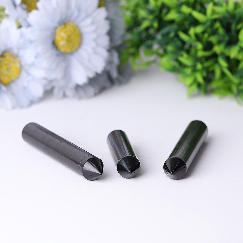 Baguette de cristal de shungite pour l'équilibre et la méditation