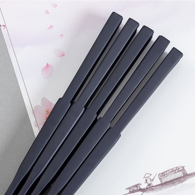 Éventail chinois pliable en soie et bambou 22,5 cm avec motifs grues et libellules