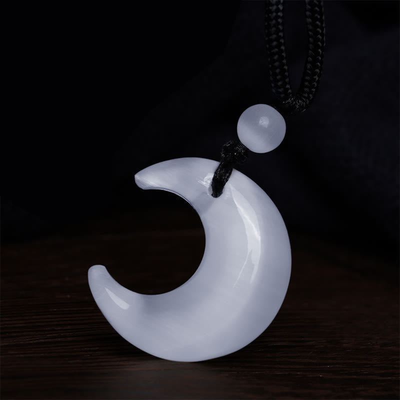 Collier pendentif Yin Yang en obsidienne argentée brillante pour couples