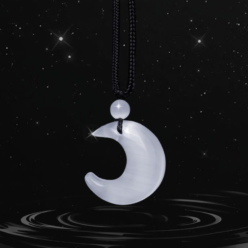 Collier pendentif Yin Yang en obsidienne argentée brillante pour couples