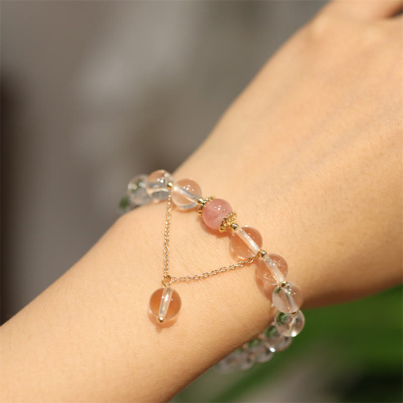 Bracelet de protection Yin Yang en obsidienne argentée
