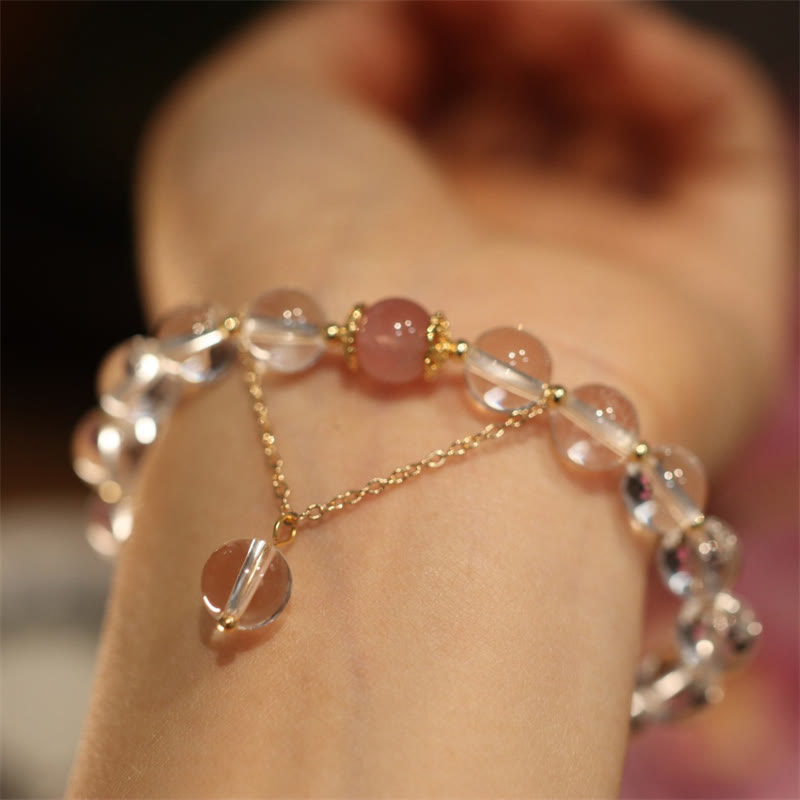 Bracelet de protection Yin Yang en obsidienne argentée