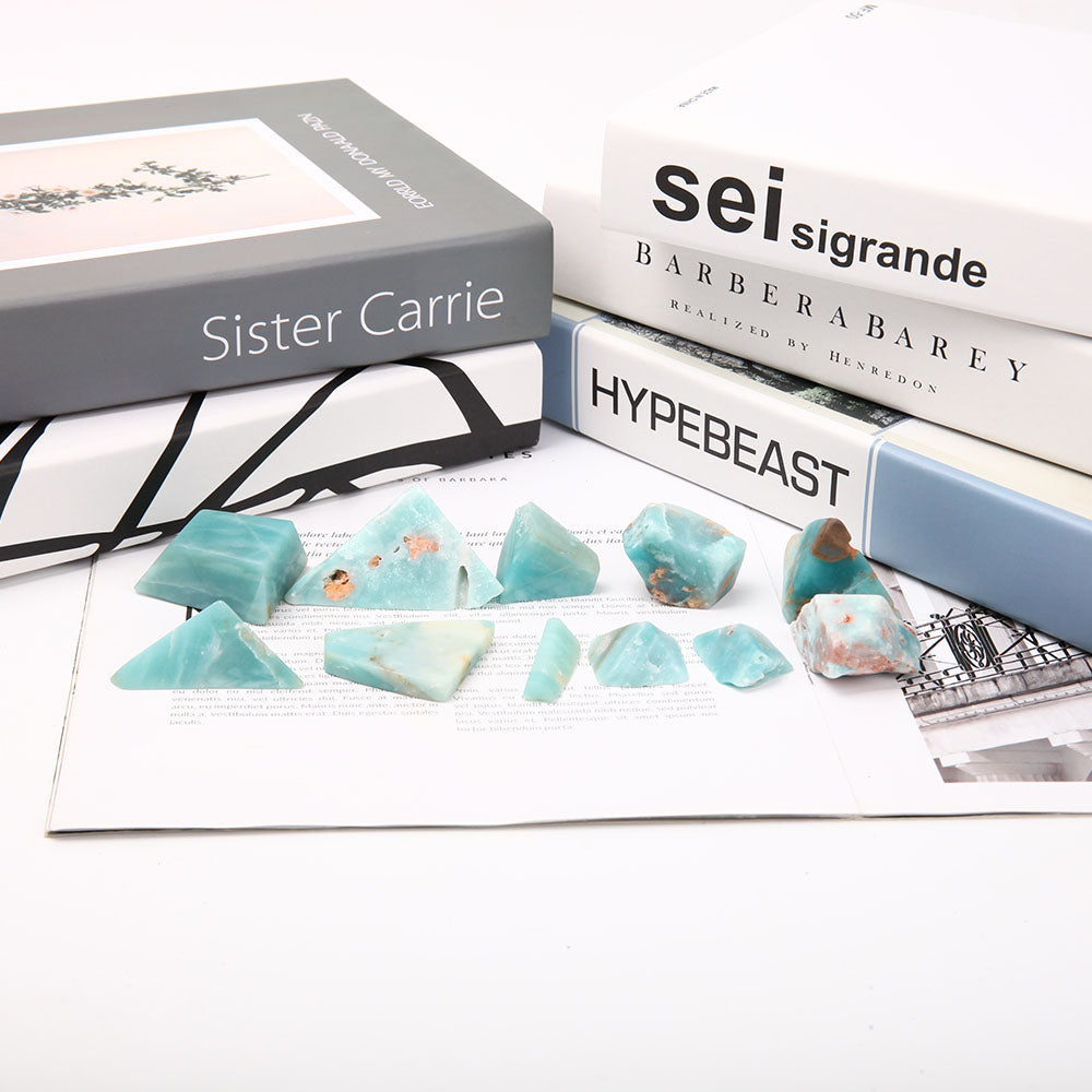 Morceaux de cristal brut bleu ciel 0,5 kg pour la guérison