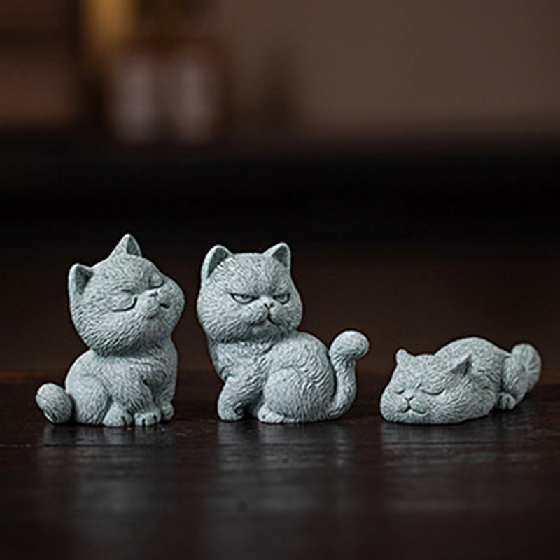 Figurine de chat en forme de thé | Décoration d'intérieur spirituelle