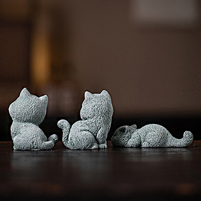 Figurine de chat en forme de thé | Décoration d'intérieur spirituelle