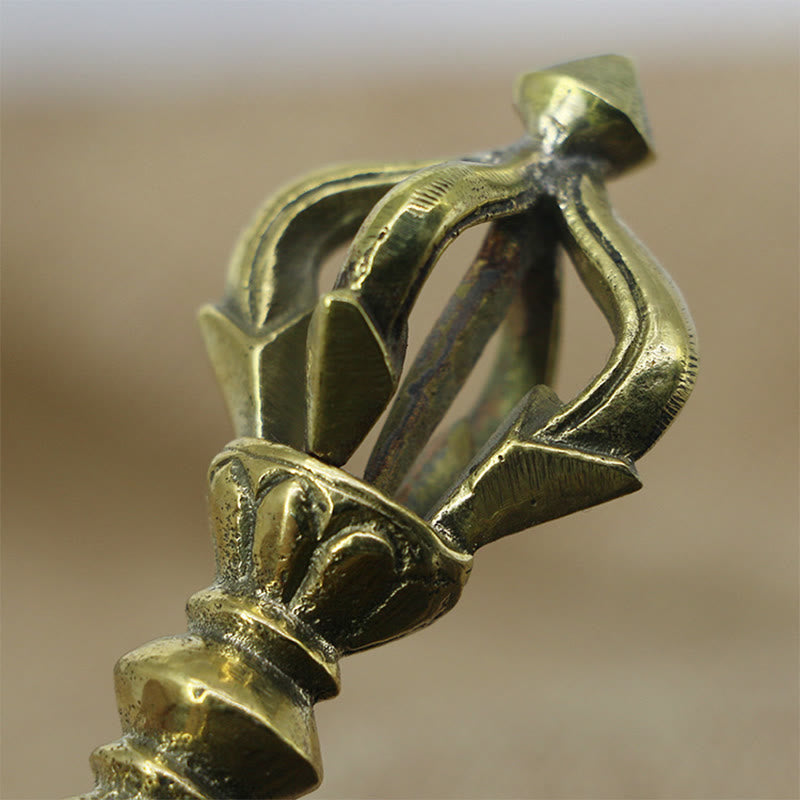 Petit Vajra Dorje à cinq griffes en cuivre | Symbole de force spirituelle