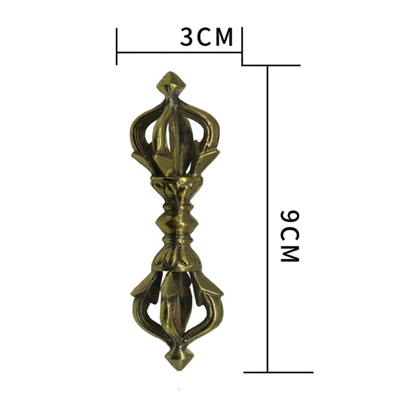 Petit Vajra Dorje à cinq griffes en cuivre | Symbole de force spirituelle