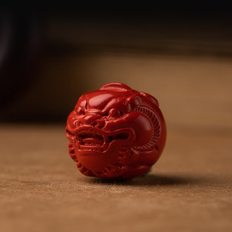 Porte-clés de protection Om Mani Padme Hum en bois de santal rouge à petites feuilles