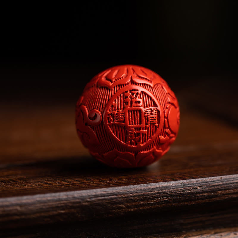 Porte-clés de protection Om Mani Padme Hum en bois de santal rouge à petites feuilles