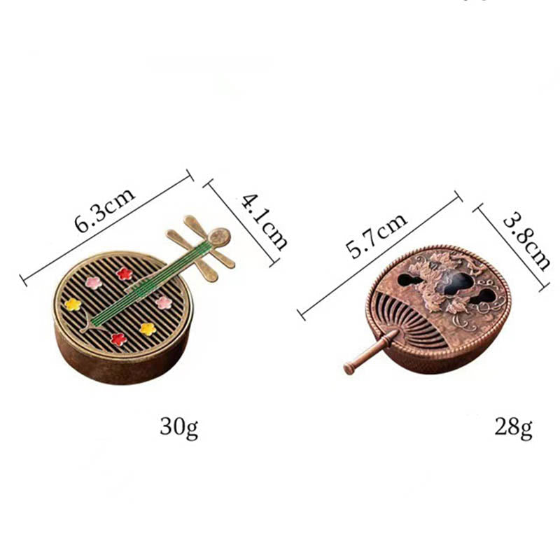 Petit mini brûleur d'encens en alliage de cuivre en forme de gourde