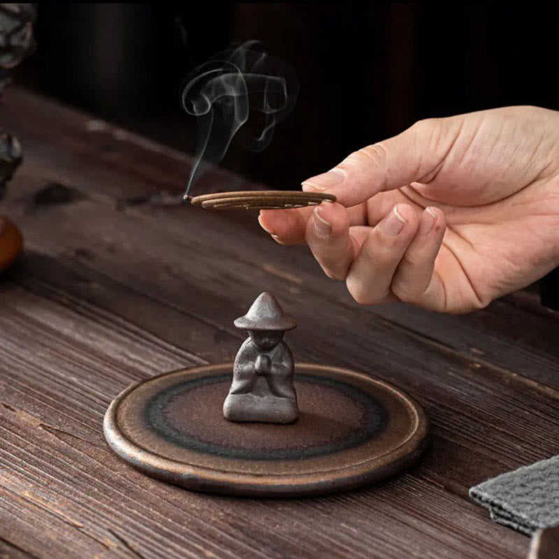 Brûleur d'encens en céramique pour petite personne