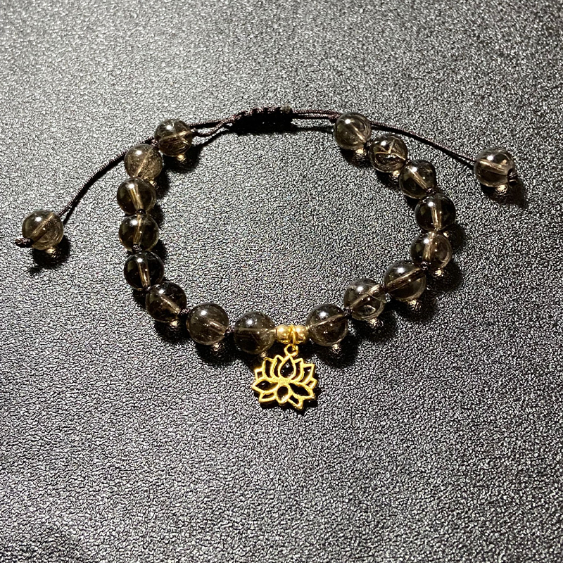 Coffret de nettoyage Mala et Bracelet en Quartz Fumé