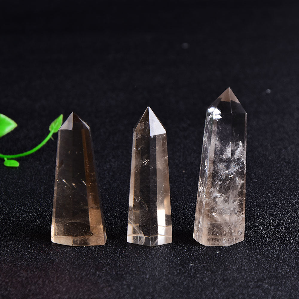 Tour de quartz fumé pour l'ancrage et la guérison