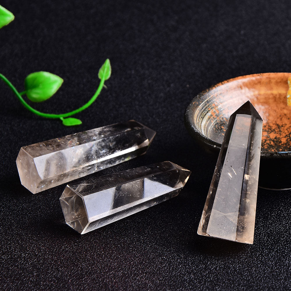 Tour de quartz fumé pour l'ancrage et la guérison