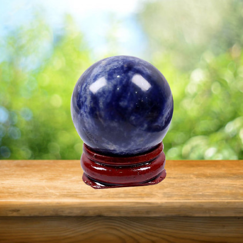 Boule de cristal de sodalite pour l'intuition et l'harmonie