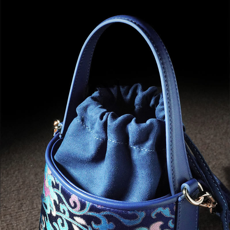 Accessoires spirituels en brocart Song | Sac bandoulière rétro Lotus