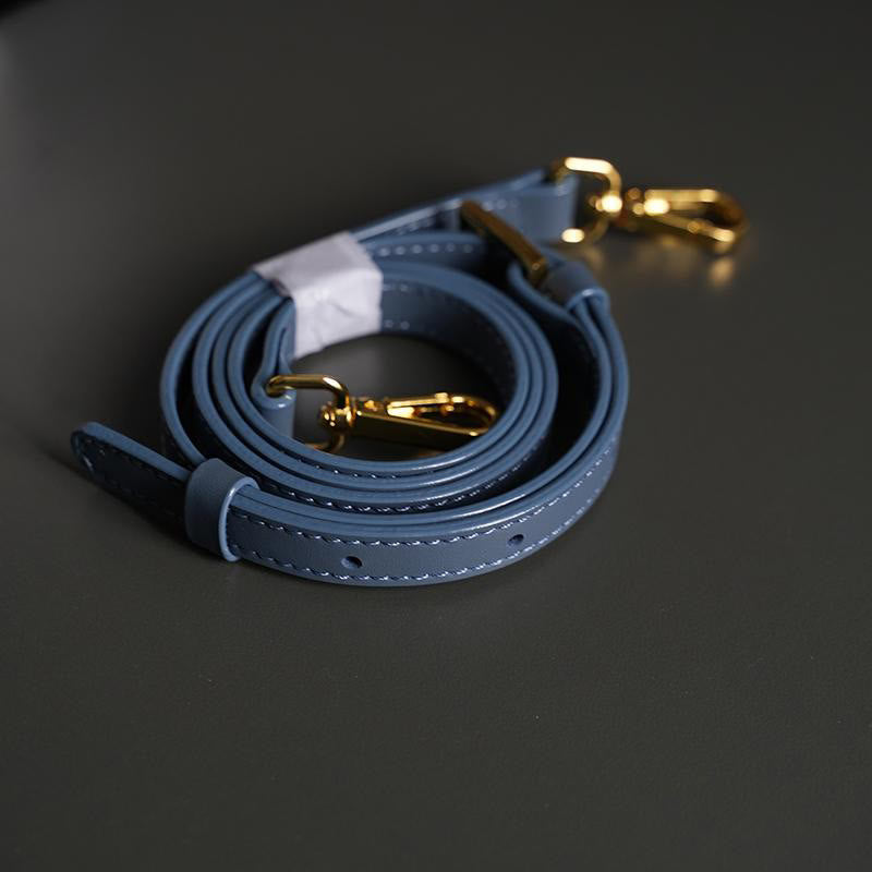 Sac bandoulière en brocart bleu acier Crane Deer Song