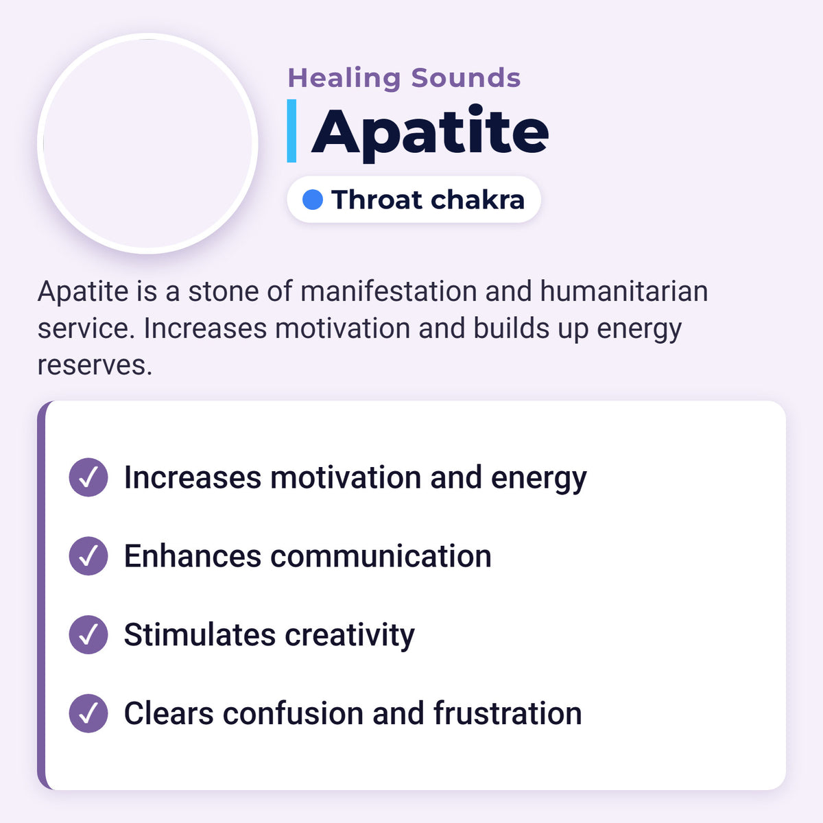 Sterling Silver Amethyst Pendant for Healing & Meditation, apatite meaning, benefits and chakras
