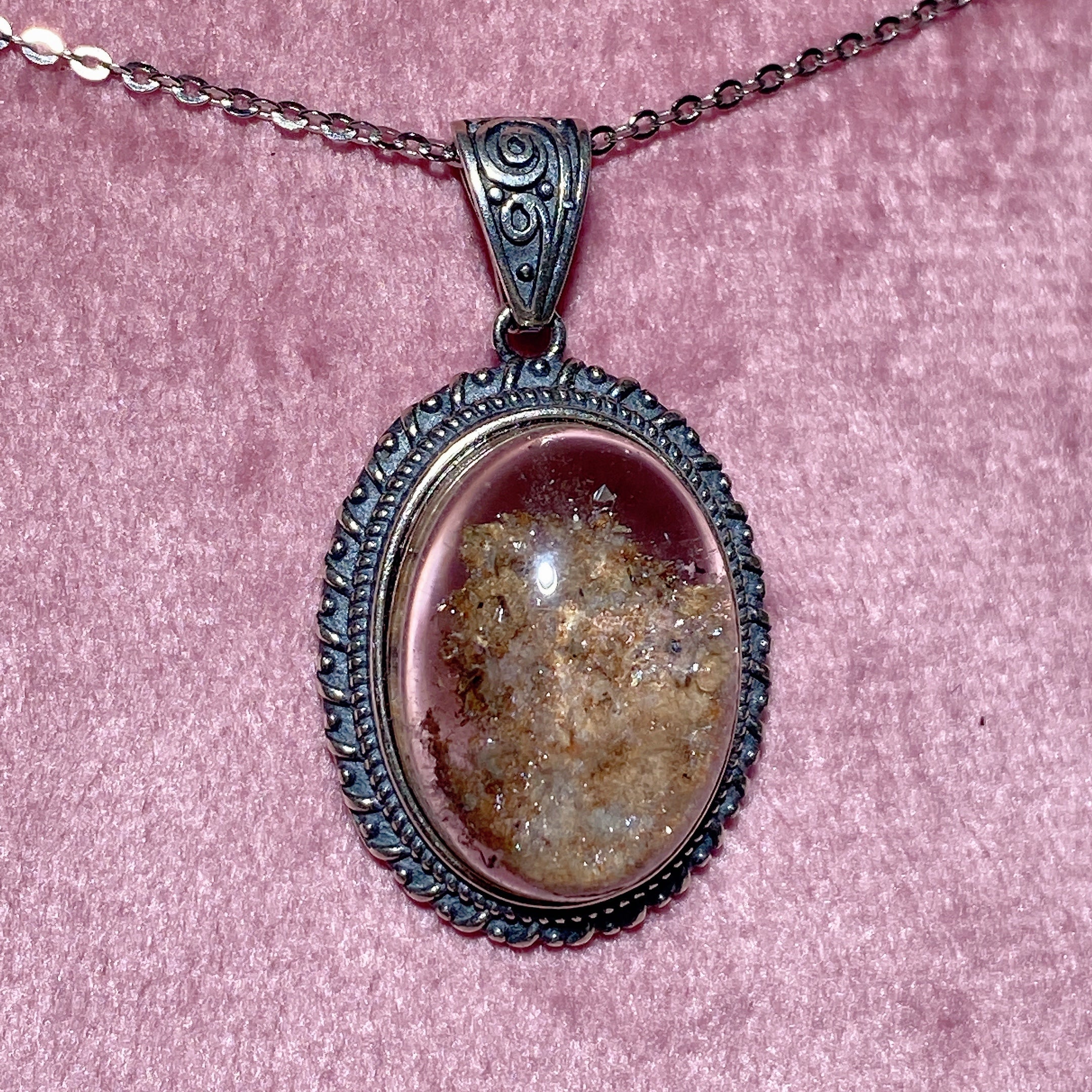 Pendentif en argent sterling avec améthyste pour la guérison et la méditation