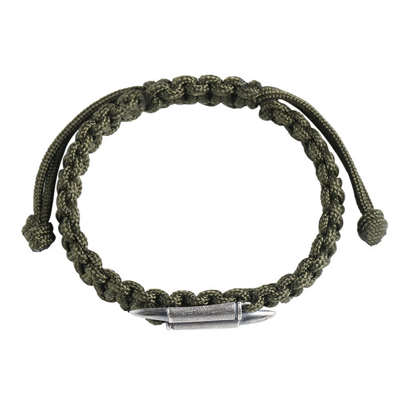 Bracelet de protection spirituelle en corde tressée en argent sterling