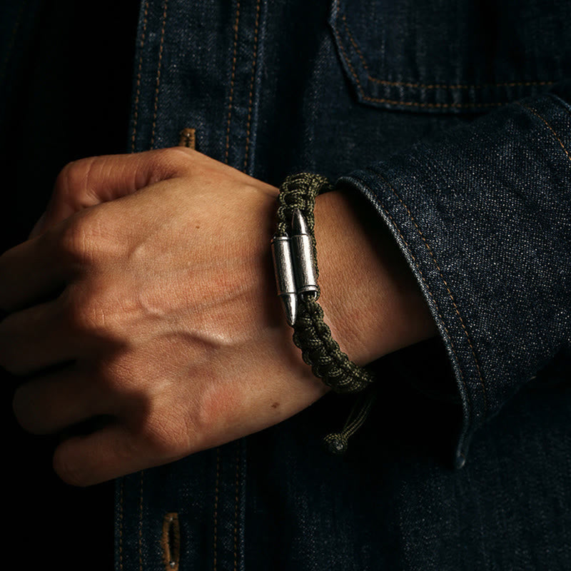 Bracelet de protection spirituelle en corde tressée en argent sterling