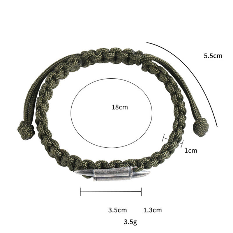 Bracelet de protection spirituelle en corde tressée en argent sterling
