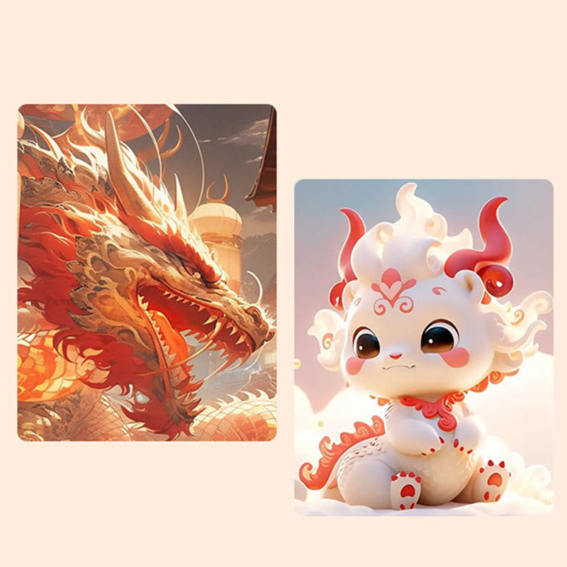 Bracelet dragon en argent sterling avec breloques en cinabre et jade