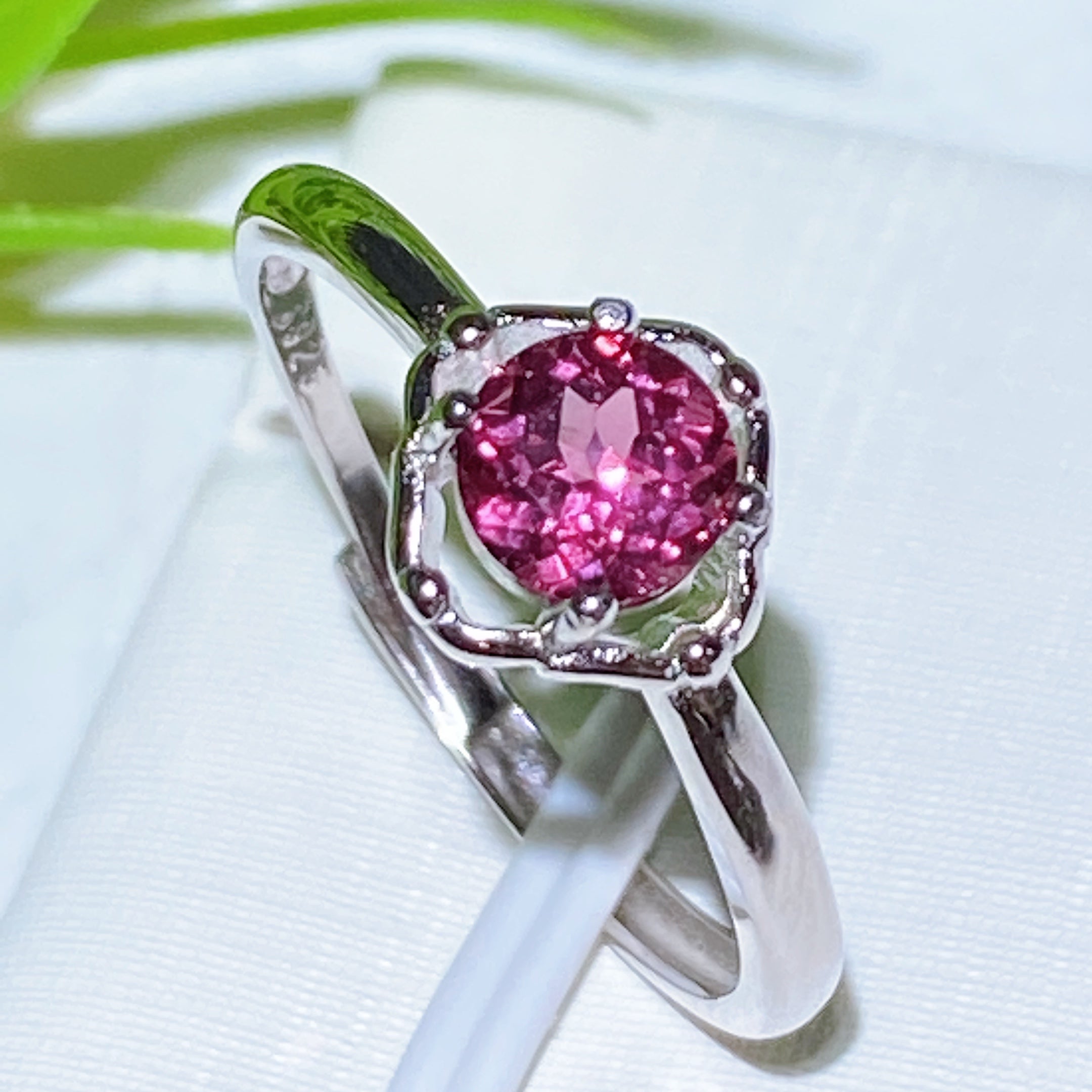 Sterling Silver Garnet Ring | Handcrafted Healing Jewelry