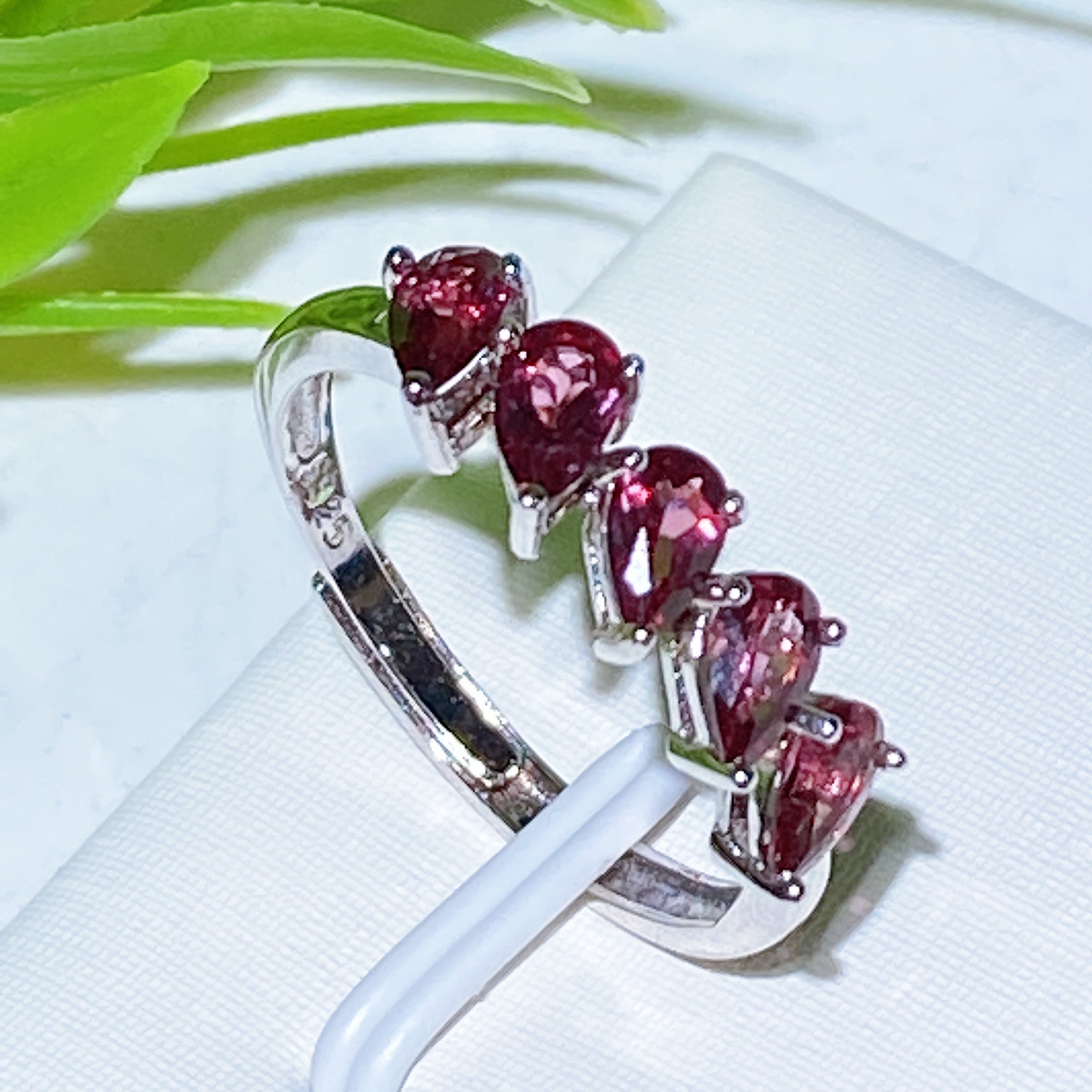 Sterling Silver Garnet Ring | Handcrafted Healing Jewelry