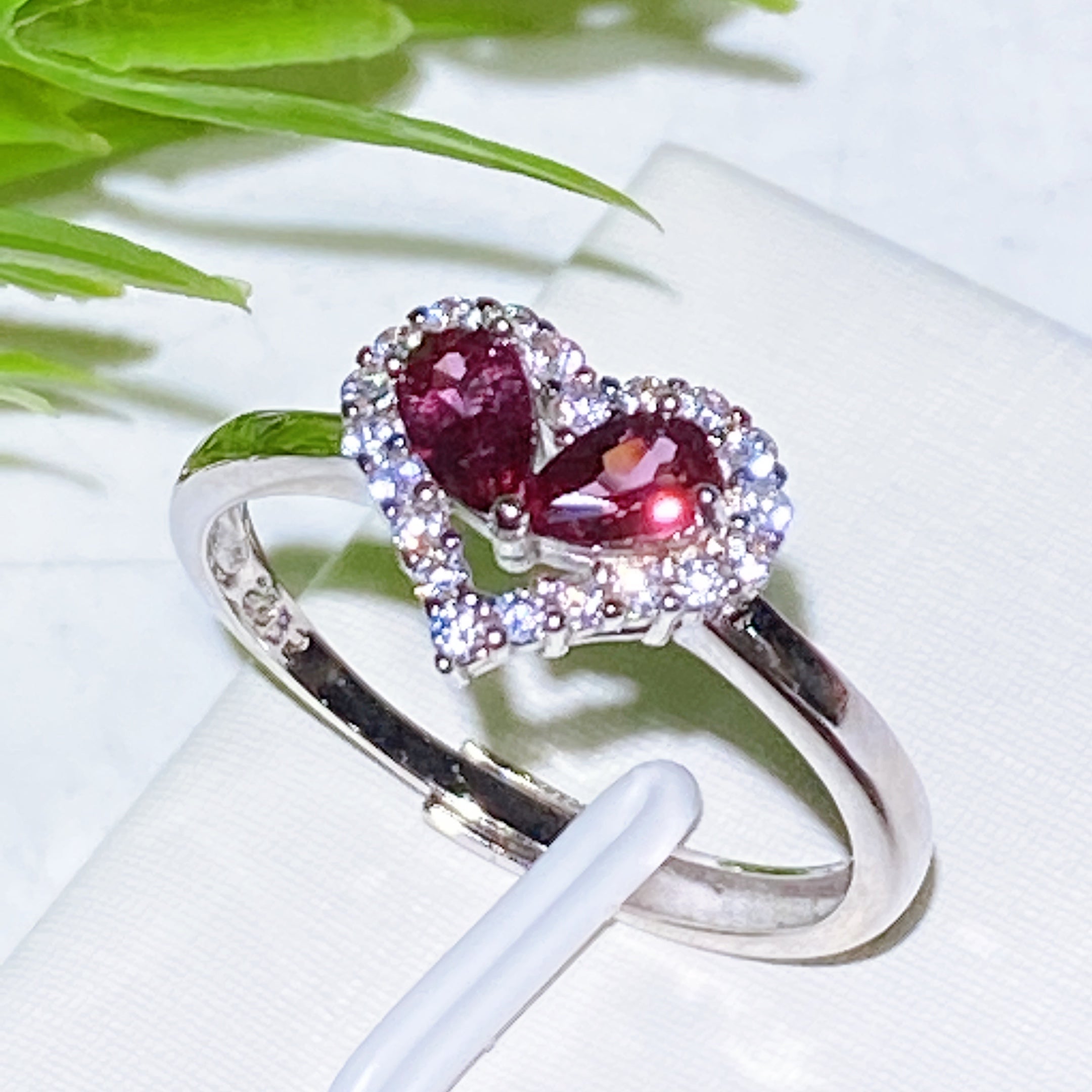 Sterling Silver Garnet Ring | Handcrafted Healing Jewelry