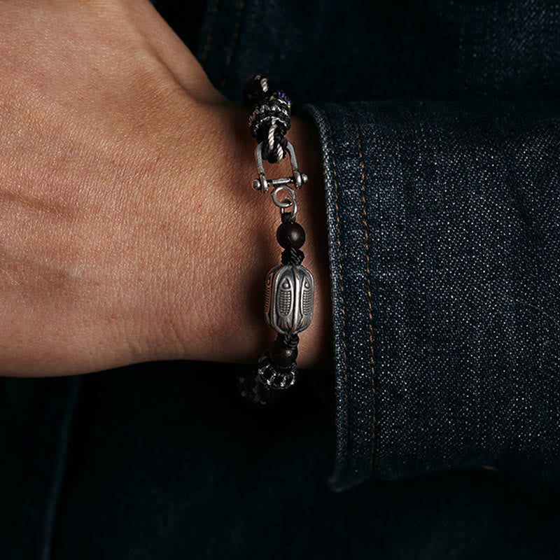 Bracelet de réincarnation en argent sterling avec poisson koï