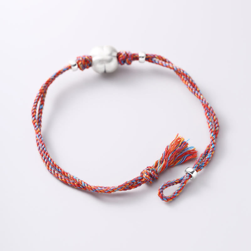Bracelet porte-bonheur multicolore en argent sterling | Protection spirituelle
