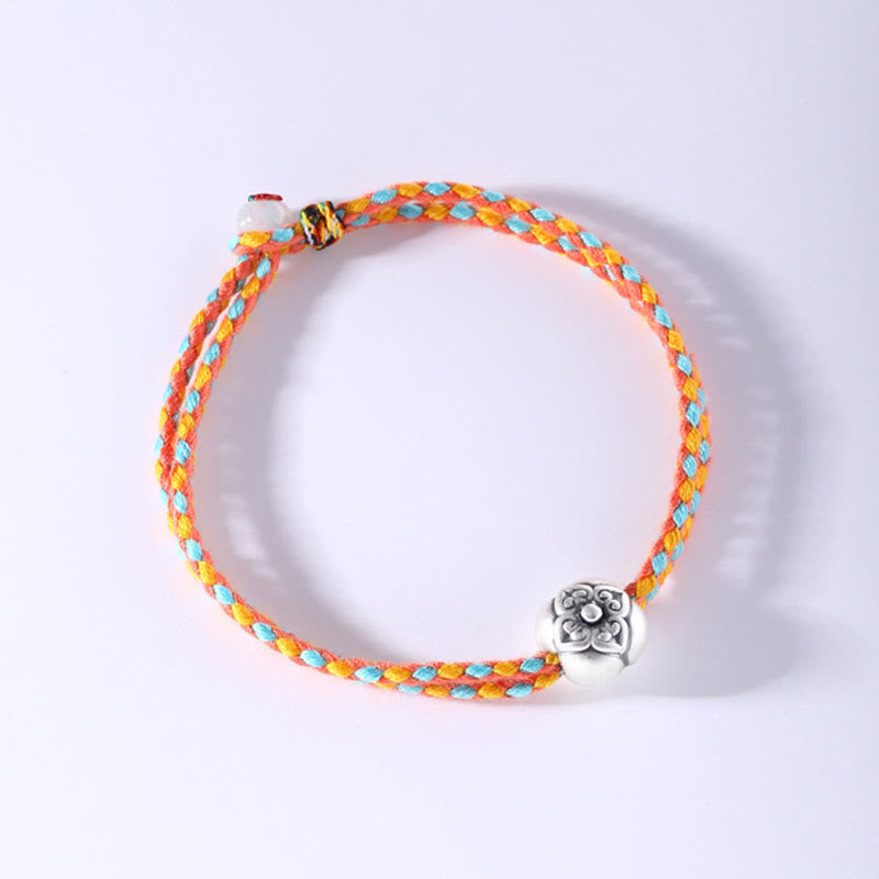 Bracelet porte-bonheur multicolore en argent sterling | Protection spirituelle