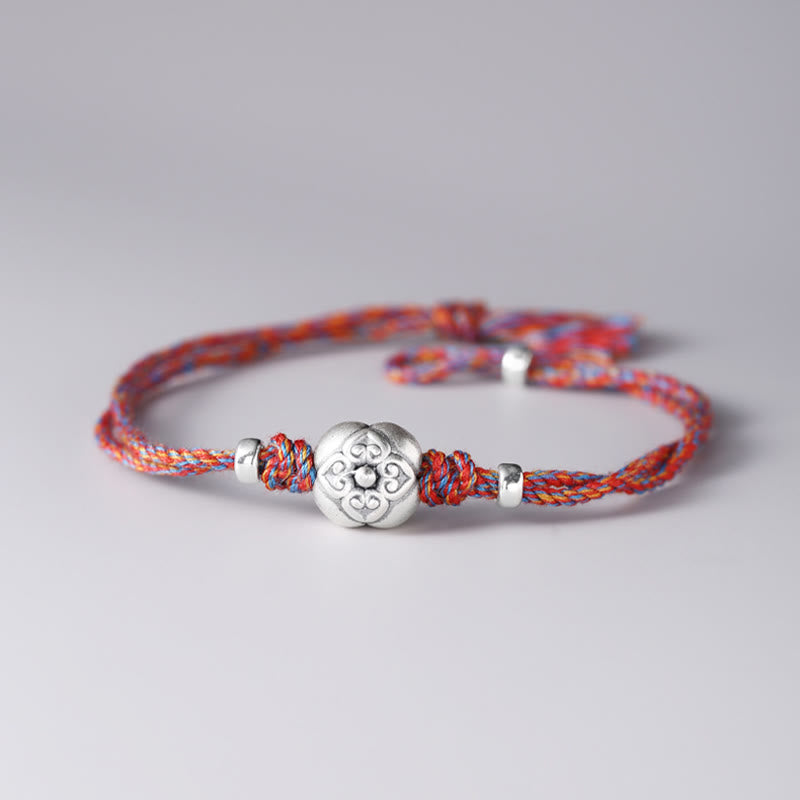 Bracelet porte-bonheur multicolore en argent sterling | Protection spirituelle