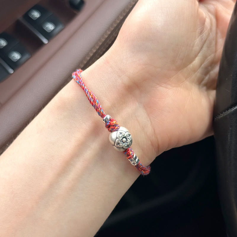 Bracelet porte-bonheur multicolore en argent sterling | Protection spirituelle