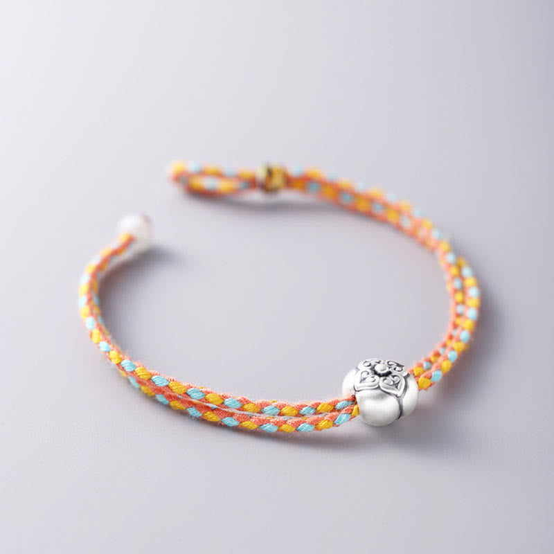 Bracelet porte-bonheur multicolore en argent sterling | Protection spirituelle