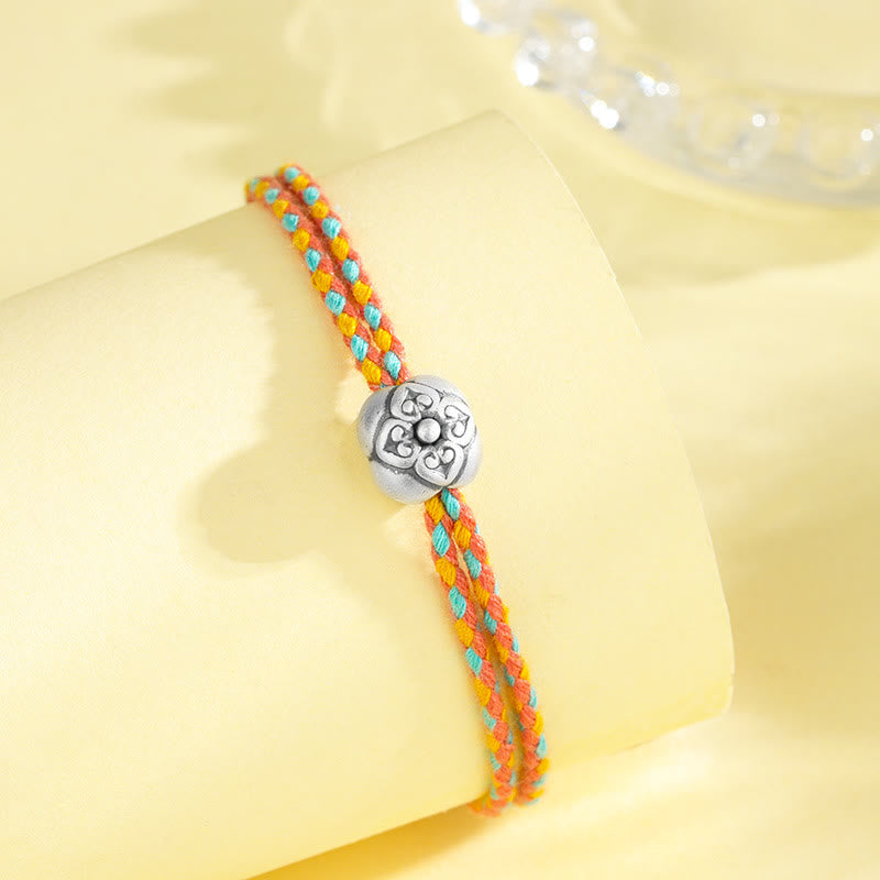Bracelet porte-bonheur multicolore en argent sterling | Protection spirituelle