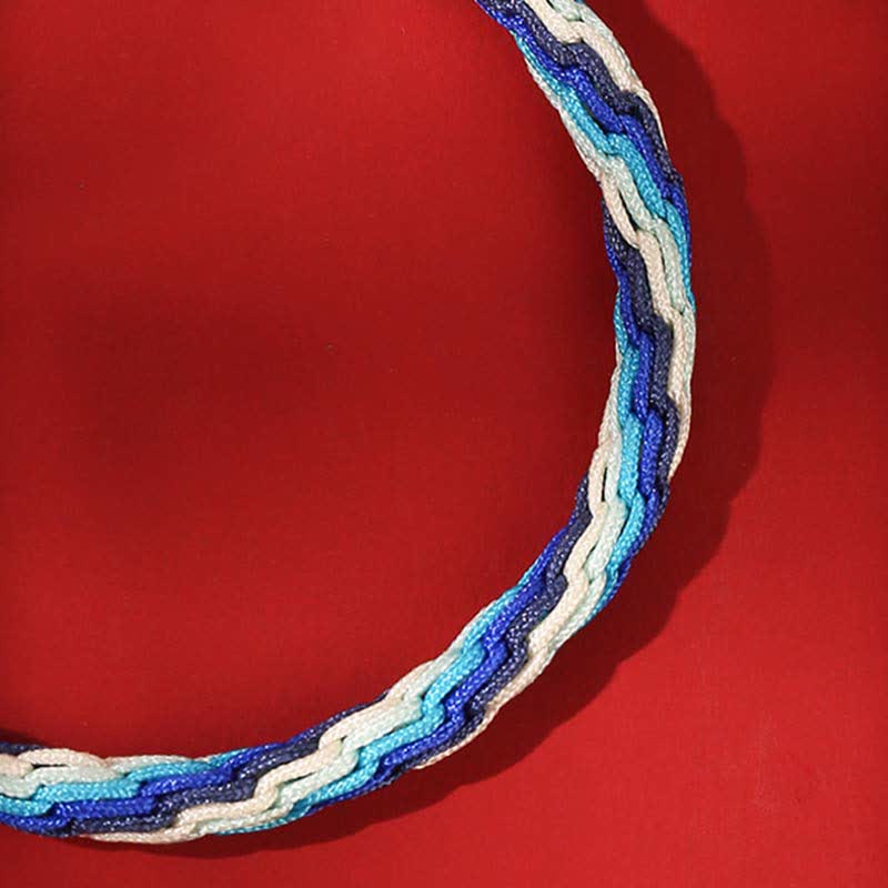 Bracelet de bénédiction en argent sterling avec gourde spirituelle 15-19 cm