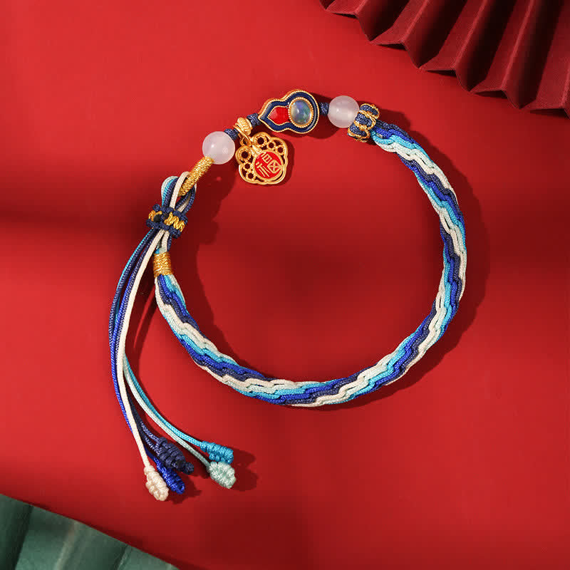 Bracelet de bénédiction en argent sterling avec gourde spirituelle 15-19 cm