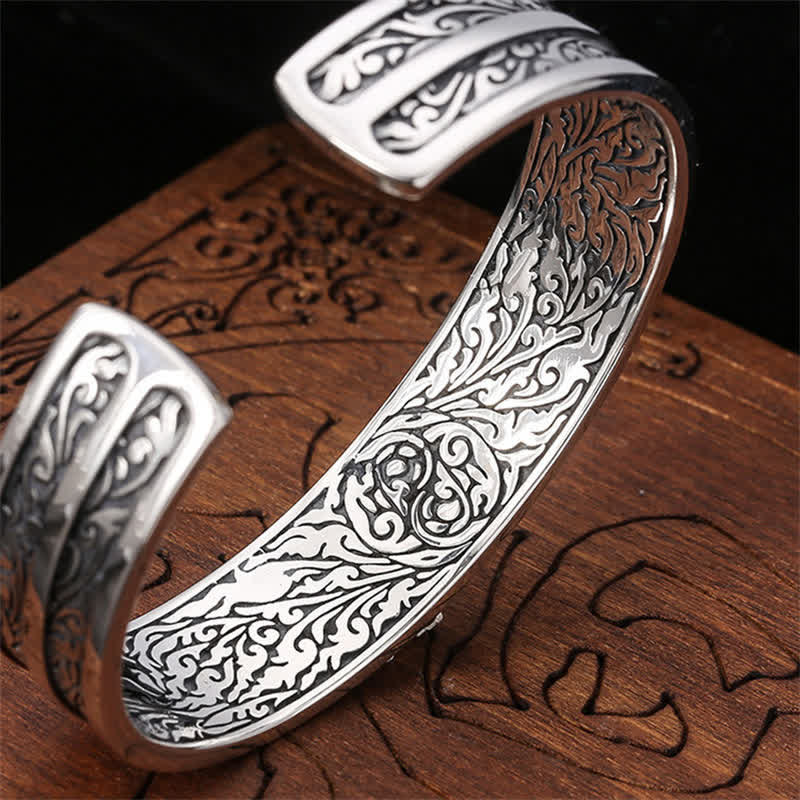 Bracelet de pouvoir spirituel Vajra en argent sterling pour l'illumination