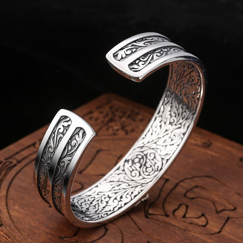 Bracelet de pouvoir spirituel Vajra en argent sterling pour l'illumination