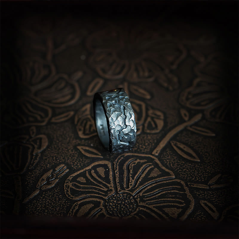 Bague d'équilibre Yin Yang en argent sterling